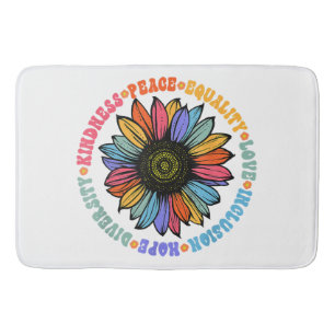 Tapis De Bain Kindness Peace Equality Love Hope Diversity Human