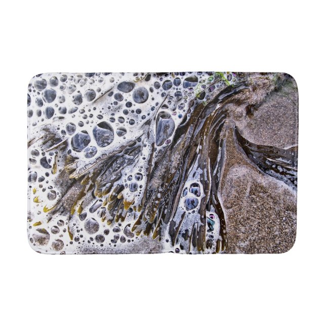 TAPIS DE BAIN LA PLAGE, ALGUES, EAU ET SABLE (Devant)