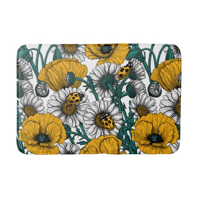 Tapis De Bain La prairie en jaune (Devant)