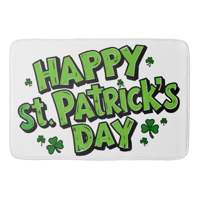 Tapis De Bain la Saint-Patrick, le jour de Patrick  (Devant)