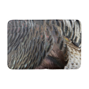 Tapis De Bain La Turquie sauvage Plumes I Abstrait Nature Design