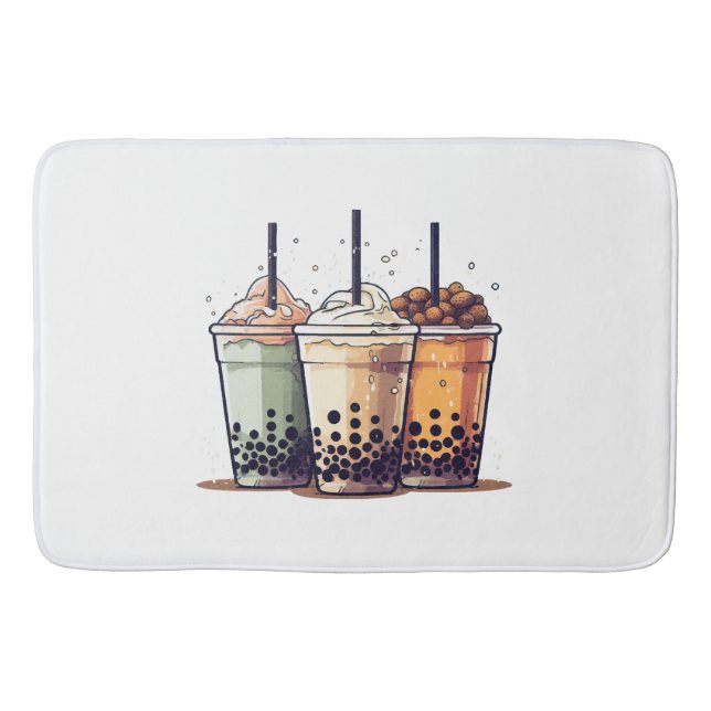 Tapis De Bain La vie est courte, buvez le boba (Devant)