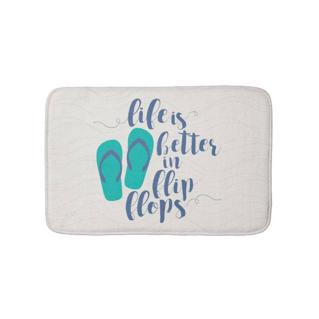 Tapis De Bain La vie est meilleure dans des bascules (Devant)