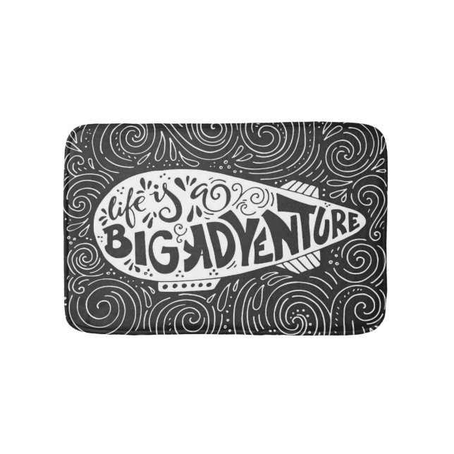 Tapis De Bain La vie est une grande aventure (Devant)