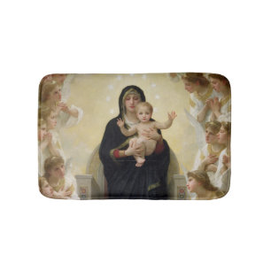 Tapis De Bain La Vierge avec Angels, 1900