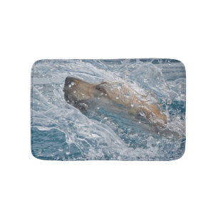 Tapis De Bain Laboratoire jaune nageant l'art photographique