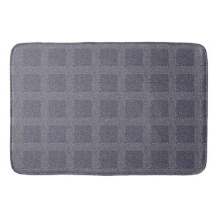 Tapis De Bain Laine tricotée grise et sauge
