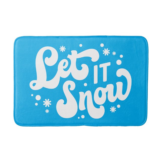 Tapis De Bain Laisser neiger hiver design (Devant)