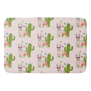 Tapis De Bain Lama cool en Motif Lunettes de soleil en forme de
