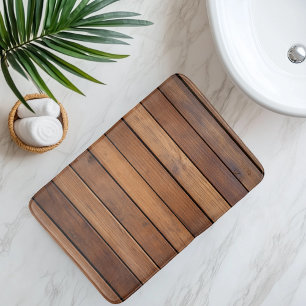 Tapis De Bain Lame de bois imitation