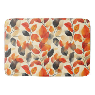 Tapis De Bain L'automne laisse l'élégance Motif sans faille