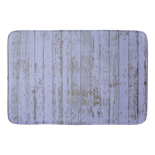 Tapis De Bain Lavande Faux Bois Texture Mat de bain (Devant)