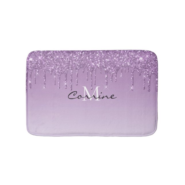 Tapis De Bain Lavande métallurgique pourpre de Parties scintilla (Devant)