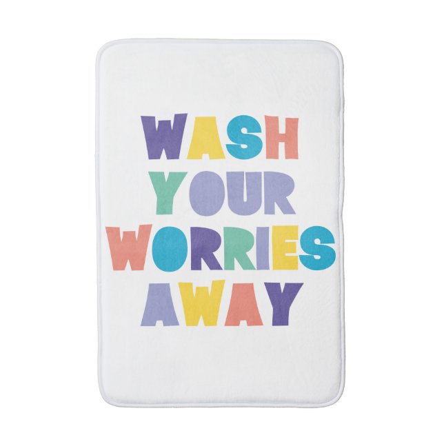 TAPIS DE BAIN LAVER VOS SOUCIS (Devant (Vertical))