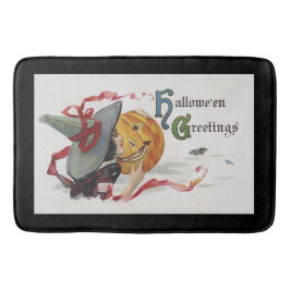 Tapis De Bain Le baiser de la sorcière : Jack-o'-lantern à Hallo