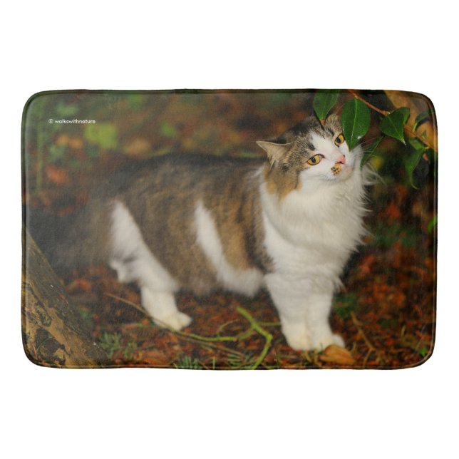 Tapis De Bain Le chat et la Camellia (Devant)