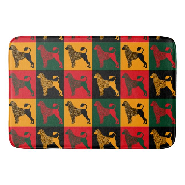 Tapis De Bain Le chien d'eau portugais intelligent (Devant)