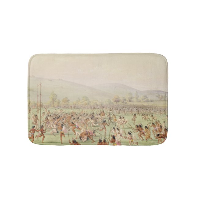Tapis De Bain Le jeu de boule indien, c.1832 (Devant)