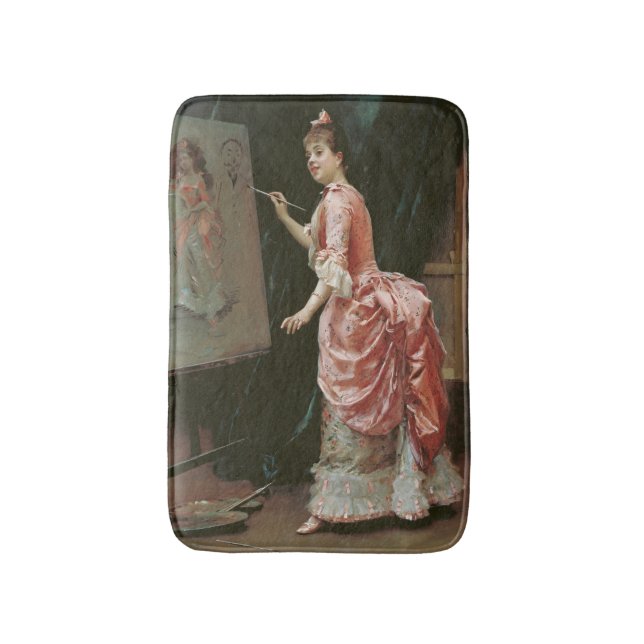 Tapis De Bain Le mal du modèle (par Raimundo de Madrazo) (Devant (Vertical))