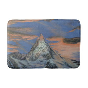 Tapis de bain - "Le Matterhorn au coucher du solei