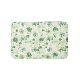 Tapis De Bain Le Motif Green Palm Tree
