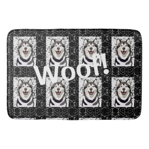Tapis De Bain Le Motif Husky Pet ... Woof!