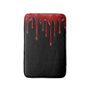 Tapis De Bain Le sang de Falln s'égoutte le noir