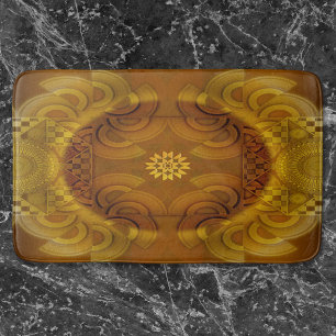 Tapis De Bain Le Sheen hypnotisant l'art semi-circulaire