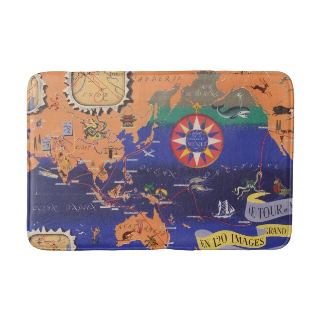 Tapis De Bain Le Tour du Monde (Devant)