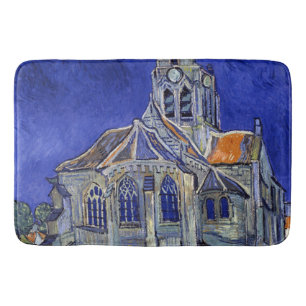 Tapis De Bain L'église d'Auvers, Van Gogh