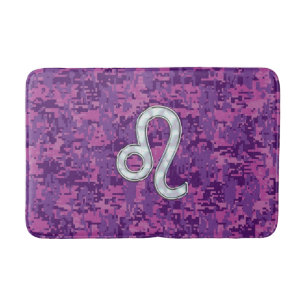 Tapis De Bain Léo Connexion Girl rose Fuchsia Camo numérique