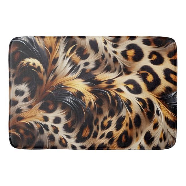 Tapis De Bain Leopard Grace : Ajouter un charme sauvage au couch (Devant)