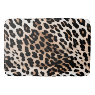 Tapis De Bain Léopard noir crème