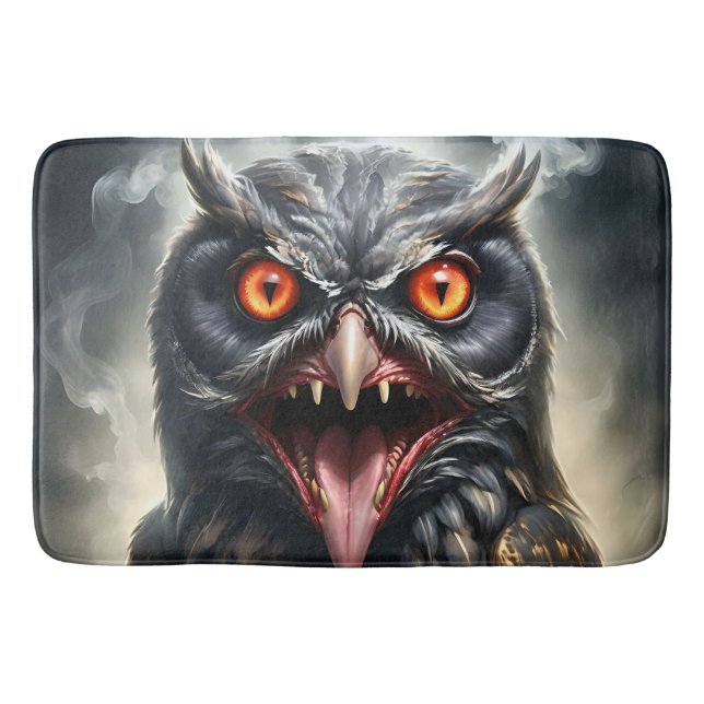 Tapis De Bain "Les ailes cauchemardesques : La Chouette des vamp (Devant)