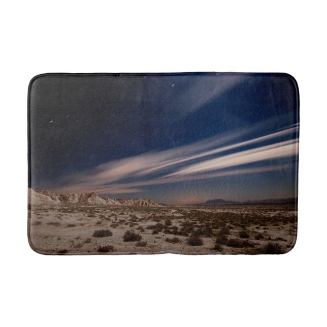 Tapis De Bain Les déserts | Navarre Bardenas désert la nuit (Devant)
