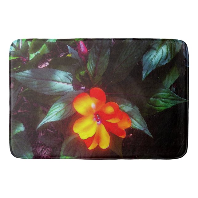 Tapis De Bain Les fleurs jaillissent sous le soleil (Devant)