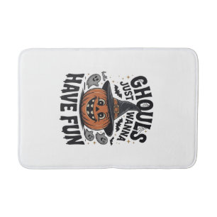 Tapis De Bain Les goules veulent juste s'amuser Halloween Citrou