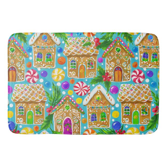 Tapis De Bain Les maisons en pain d'épice (Devant)