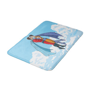 Tapis De Bain Les personnages de Slipperyjoe's deux super-héros