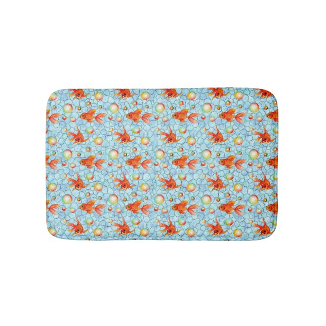 Tapis De Bain les poissons d'or et les bulles de savon (Devant)