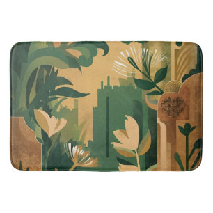 Tapis De Bain L'évasion bohème : Enchanter Botanique