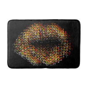 Tapis De Bain Lèvres d'art Abstrait moderne #34
