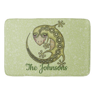 Tapis De Bain Lézard vert
