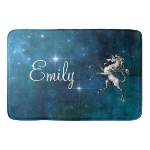 Tapis De Bain Licorne céleste personnalisable