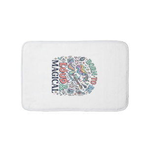 Tapis De Bain Licorne née pour être bruyante et magique Original