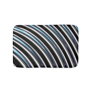 Tapis De Bain Lignes incurvées étroitement d'une fractale