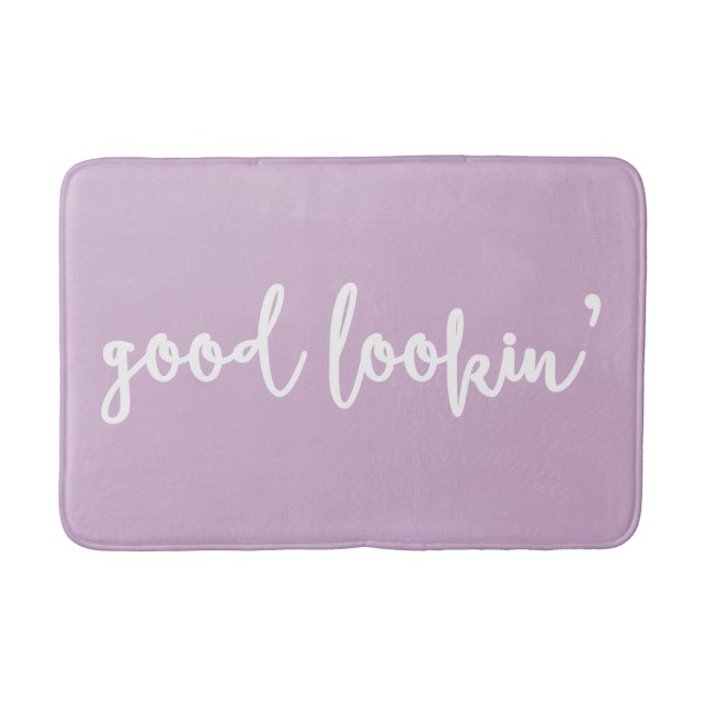 Tapis De Bain Lilac Bonne Recherche Calligraphie Script Mat de b (Devant)