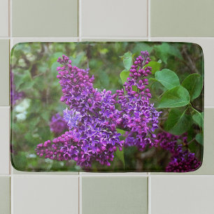 Tapis De Bain Lilacs pourpres le jour du printemps