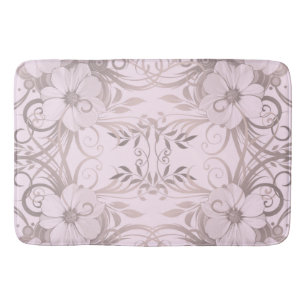Tapis De Bain lilas, fleur, fantaisie, élégant, motif, subtil,