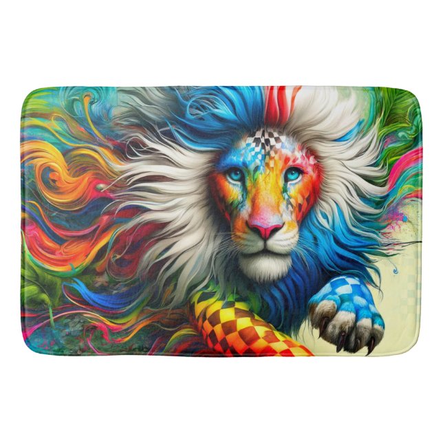 Tapis De Bain Lion Artistique (Devant)